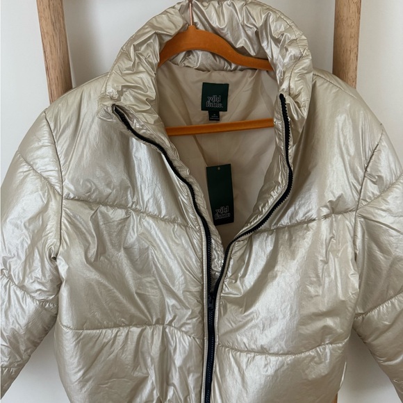 Metallic Puffer Jacket - Picture 2 of 3